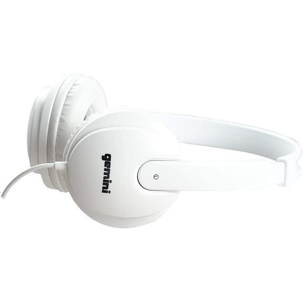 Gemini Professional DJ Headphone  40mm Dynamic Drivers White DJX-200 (WHT)